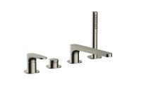 RAK 4 HOLE DECK MOUNTED BATH SHOWER MIXER IN BRUSHED NICKEL (RAK-PORTOFINO AND RAK-POSITANO)
