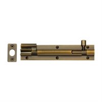 C1592 6-AT - HERITAGE BRASS DOOR BOLT NECKED 6  X 1.25 ANTIQUE B