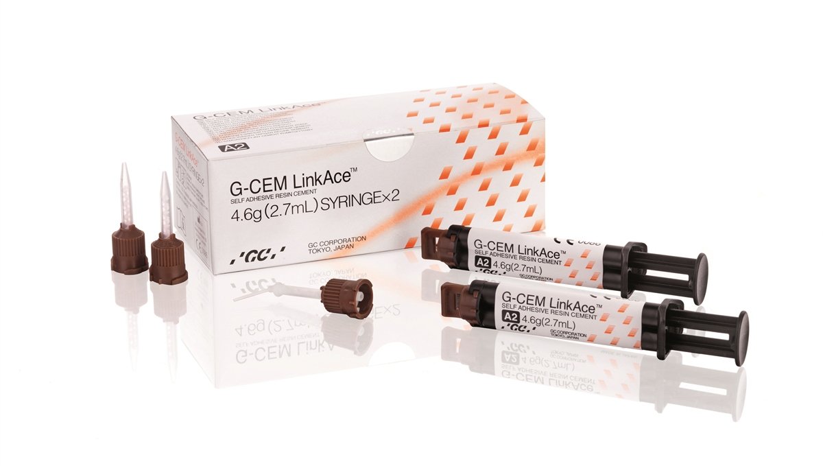GC G-Cem Link Ace Syringe - 2 x 4.6g A2 - DMI Dental Consumables Ireland - Next Day Delivery