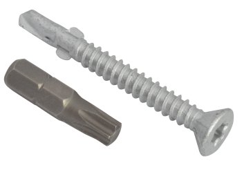 TechFast Winged Countersunk Roofing Screws Timber to Steel Light Section 5.5 x 85mm (Bag of 50)