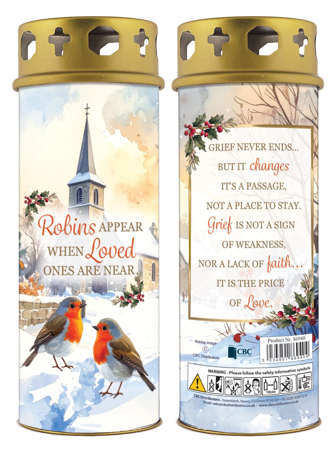 Candle/Robins Near You/Windproof   (86940)