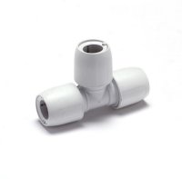 HEP2O DEMOUNTABLE HD13W 28mm x 28mm x 22mm REDUCER BRANCH TEE WHITE
