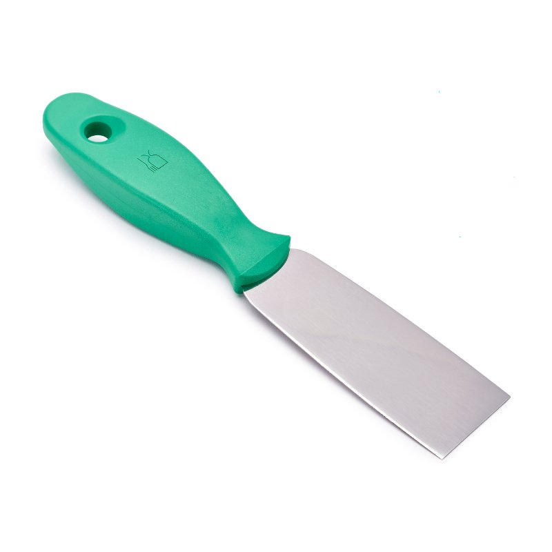 Detectable Spatula - Stiff Stainless Steel Blade, 40mm, Green