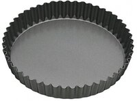 Quiche Tin Fluted Tinned Steel 180mm Dia x 22mm High