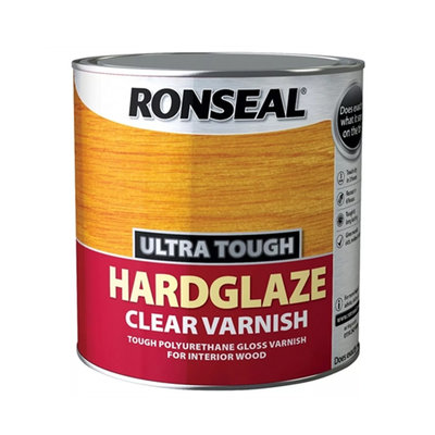 Ronseal Hardglaze Varnish - Clear 250ml