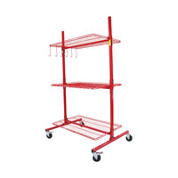 Parts Cart-D 3-Shelf Mobile Storage Rack