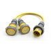 Ebasee CEE IP67 Splitter cable 3x16A 110V Yellow