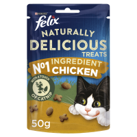 Felix Naturally Delicious Cat Treats Chicken & Catnip 50g x 8