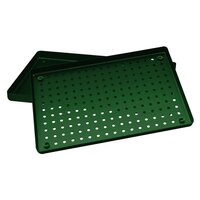 Nichrominox Perforated Aluminium Instrument Tray Green - DMI Dental Consumables Ireland - Next Day Delivery