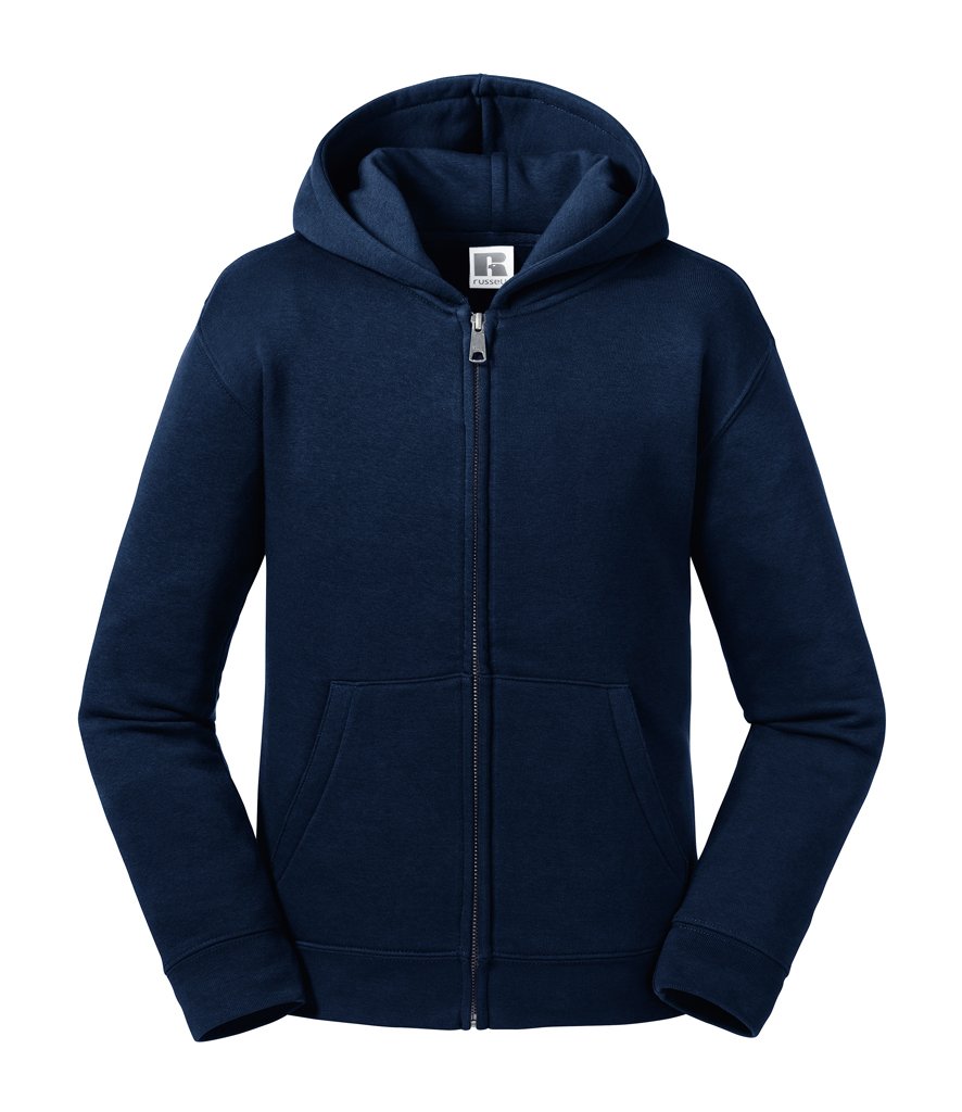 RUSSELL KIDS ZIP NECK HOODED SWEATSHIRT