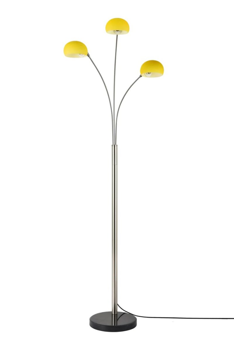 Dundalk 3 Light Floor Lamp Yellow