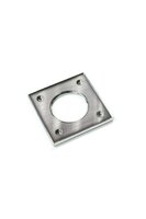 Urbana Glass Newel Base Connector 97mm Brushed Nickel