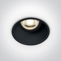 ONE Light Black Semi Trimless Round Downlight | LV1202.0565