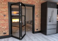 Bifolding 2 Door Track And System