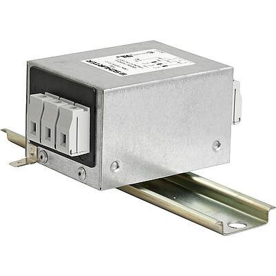 AC Filter 3 Phase DIN Rail Mounting FMAC RAIL FILTER 3PH 1ST 10A 480VAC