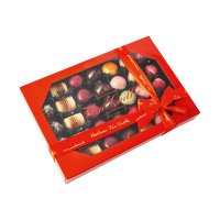 Gift box of decorated milk and dark chocolate presents - 8 x 260g