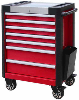 7 Drawer With Stainless Worktop And Plastic Compartments Toolbox
