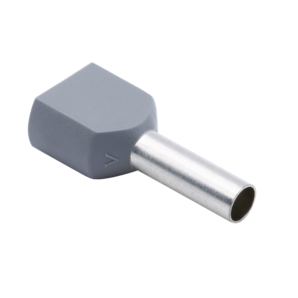 2.5sq Blue Twin Bootlace Ferrules (100)