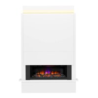 Be Modern FLARE Oxton 63" Chimney Breast Electric Fireplace in Ash White TSS-5&nbsp;