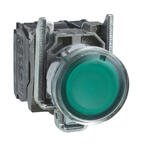 Schneider Green Pushbutton 1 N/O XB4BW33M5