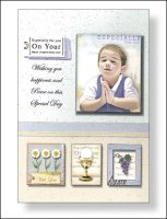 Hand Crafted Card/Communion/Boy   (C27805)