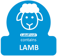Allergen Lable - Lamb, 30x30mm, 500 labels per roll