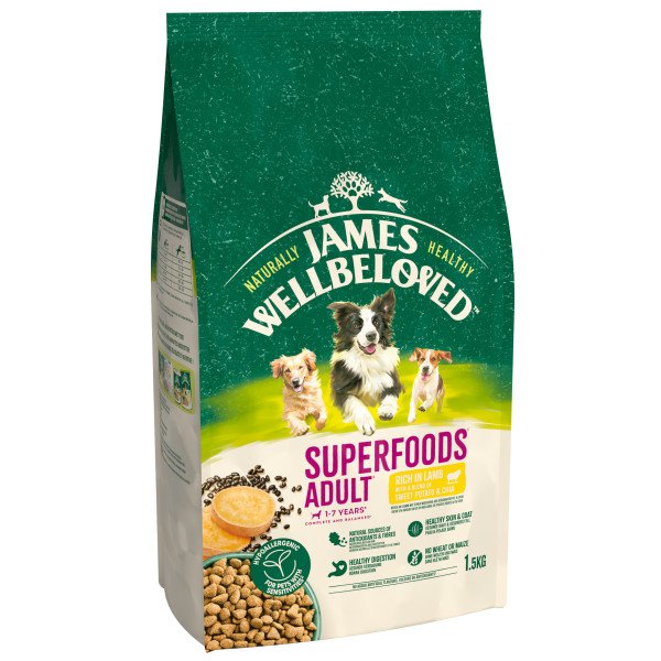 JAMES WELLBELOVED Superfoods Hundefutter – Hypoallergen Mit Truthahn, Grünkohl & Quinoa