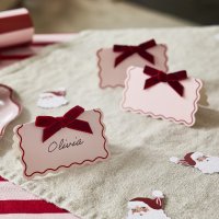 Velvet Bow Place Cards - Pack of 8