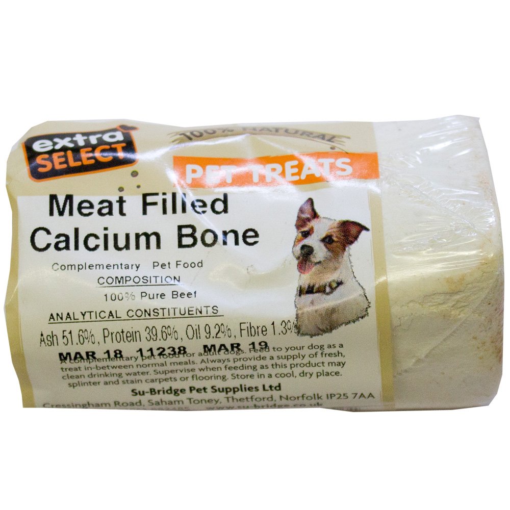 Extra Select SNPT29 Meat Filled Calcium Bone Natural Dog Treats 12x1
