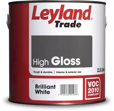 Leyland High Gloss Paint Black 2.5L