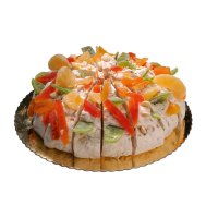 Mixed fruit flavoured handmade soft nougat cake - approx 4kg - 20 slices