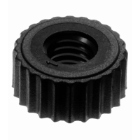 Black Nylon 6.6 Knurled Nut M5 x 13.0 x 4.0 Type 1