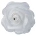 Large Fabric Rose With Diamante White - Dia 7cm