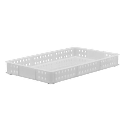 Perforated Tray, 765x455x90mm (Perforated Sides & Solid Base), White