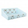 BOX TRAY LARGE HIGHBACK  400X320X150MM BLUE TEDDY