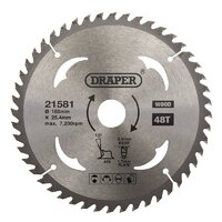 Draper Circular Saw Blade 185mm 48 Teeth