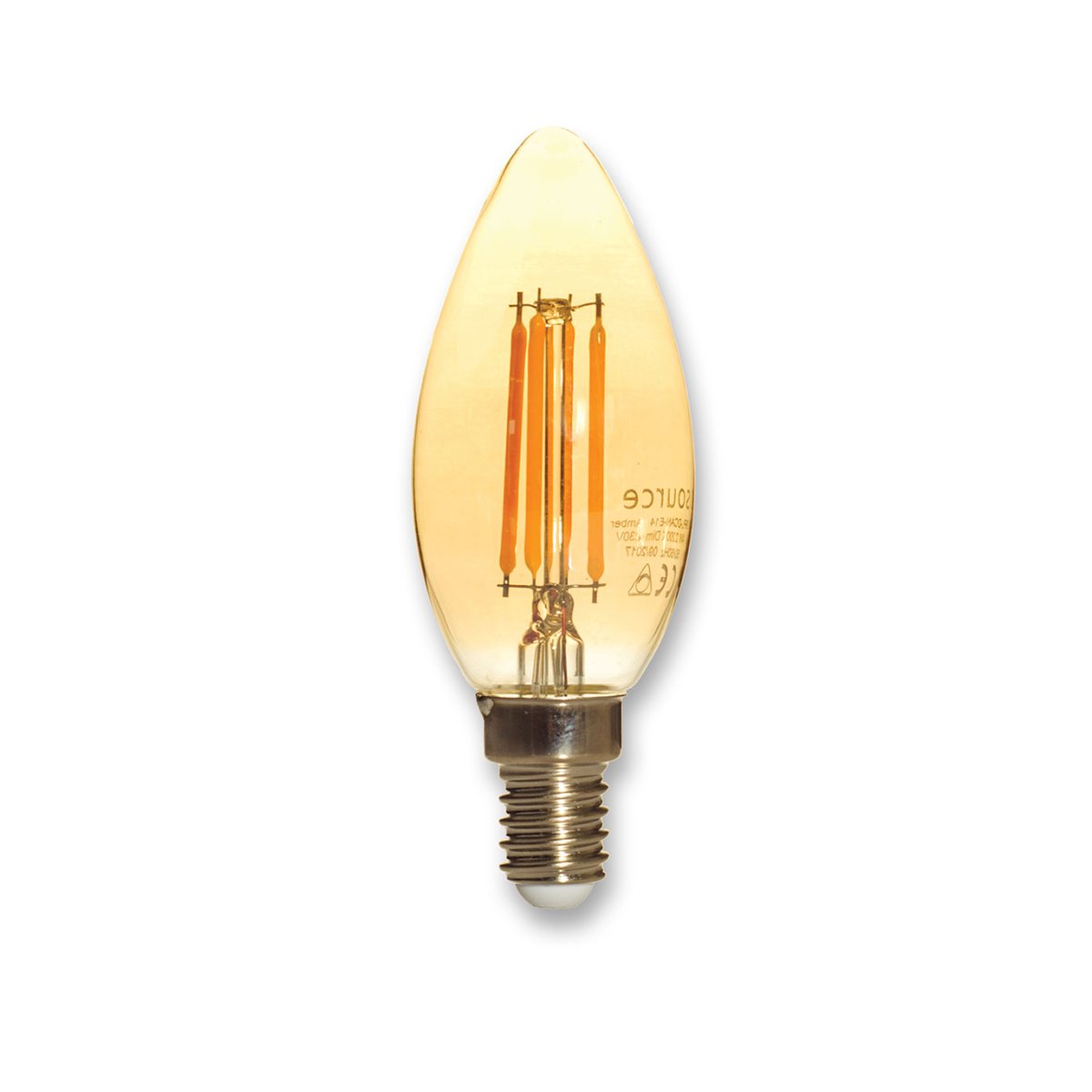 Eclipse 4W 2200K E14 Dimmable Candle Vintage LED Lamp