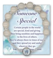 Glass Bracelet/Imitation Pearl Miraculous   (64541)