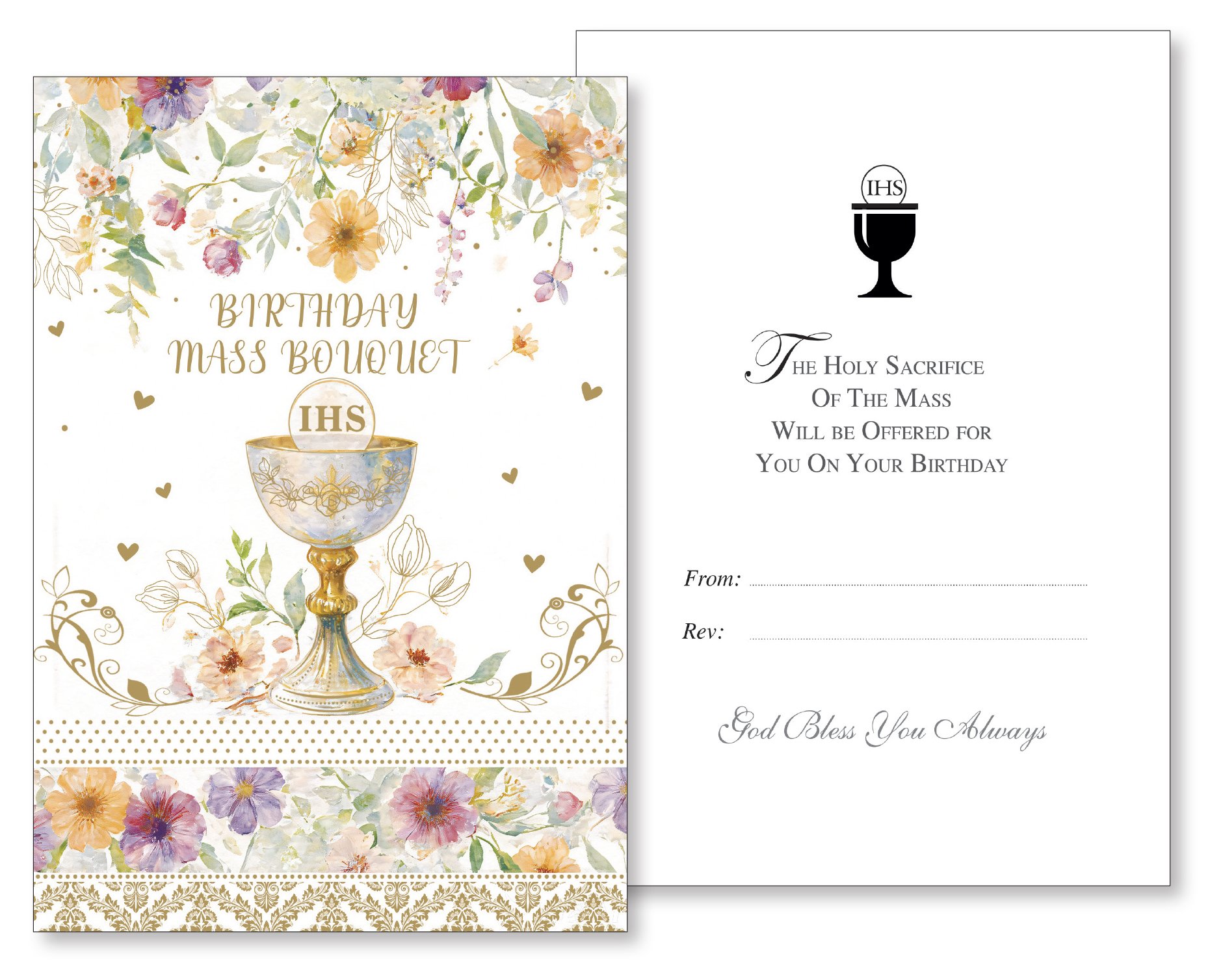 Birthday Mass Bouquet Card/3 Dimensional   (22271)