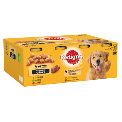 Pedigree Tins Mixed In Gravy 2 x 12 x 400g