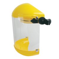 YELLOW BROWGUARD & C/GD C/W 20CM ACETATE VISOR