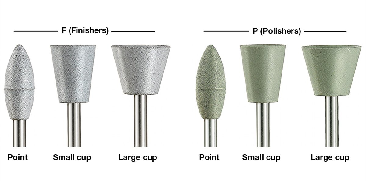 Ivoclar Vivadent Politip-F Refill 6pk Finisher Flame - DMI Dental Consumables Ireland - Next Day Delivery