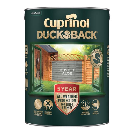 Cuprinol Ducksback Dusted Aloe 5 Year Colour & Weather Protection Pat McDonnell Paints