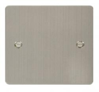 SINGLE BLANK FLAT SCREWED STAINLESS STEEL