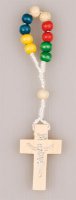 Finger Rosary/Wood Missionary Beads   (6008)