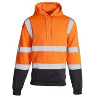 HI VIS 2 TONE HOODED SWEATSHIRT