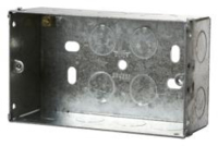 FLUSH STEEL BOX 2 GANG . 47mm