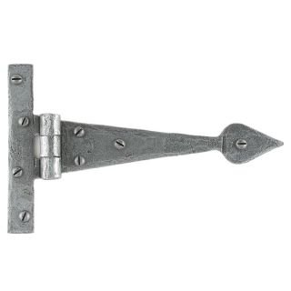 33651 - Pewter 6 Inch Arrow Head T Hinge (Pair)