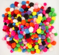 Pom Poms - Bumper Pack 25mm & 40mm (400 piece)