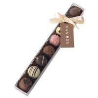 8 truffle selection in 25cm finger box with ribbon 12x110g
